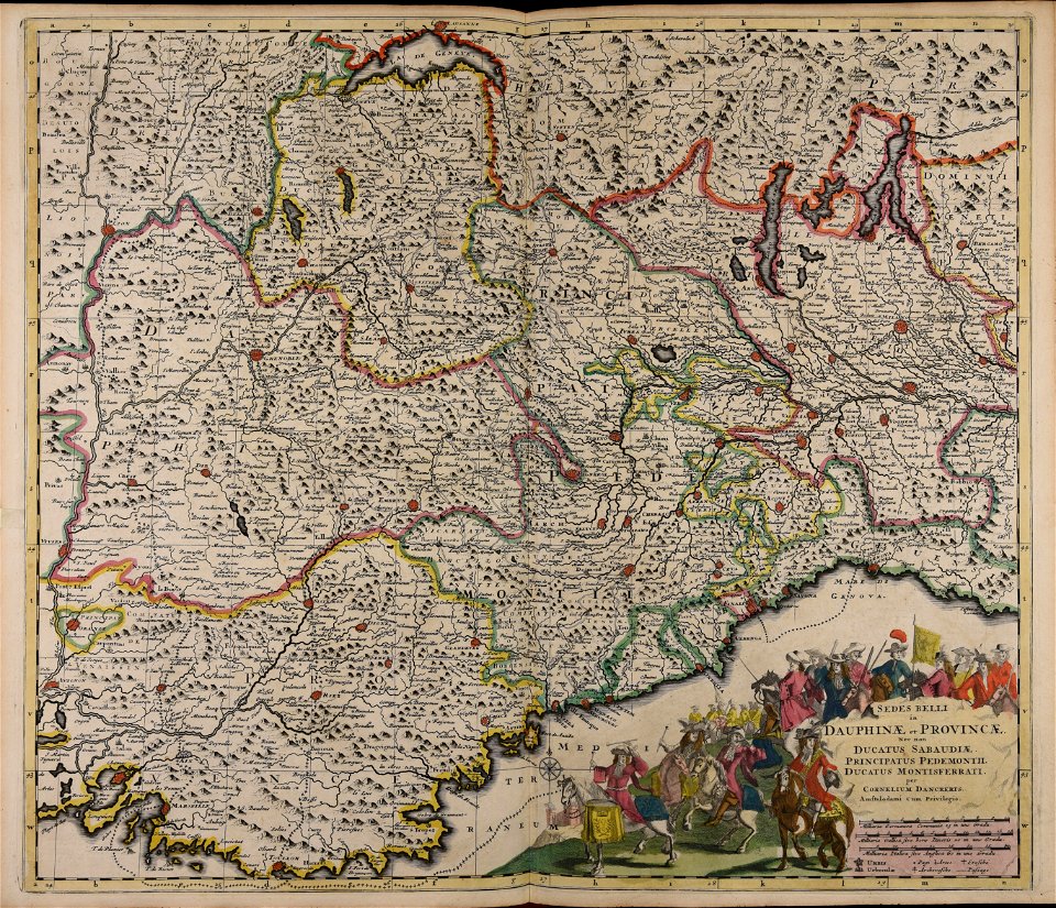 Sedes belli in Dauphinae et provincae nec non ducatus Sabaudiae principatus... - CBT 5880244