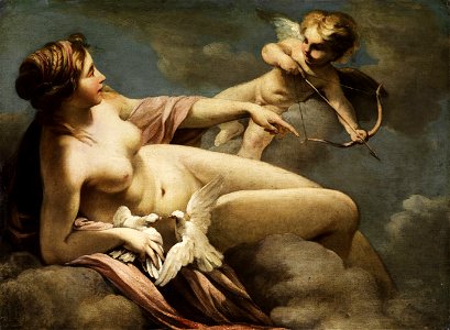 Venus and Cupid (c.1700) - Sebastiano Ricci