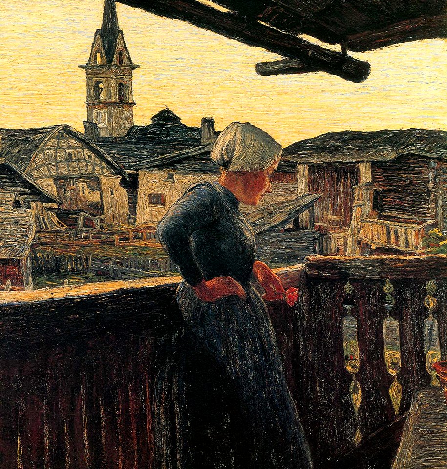 Segantini Auf dem Balkon