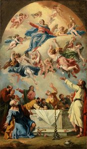 Sebastiano Ricci - Die Himmelfahrt Mariae - 6354 - Bavarian State Painting Collections. Free illustration for personal and commercial use.
