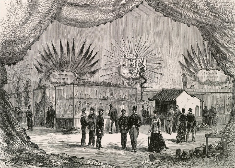 Section des colonies françaises, dans le Palais du Champ-de-Mars