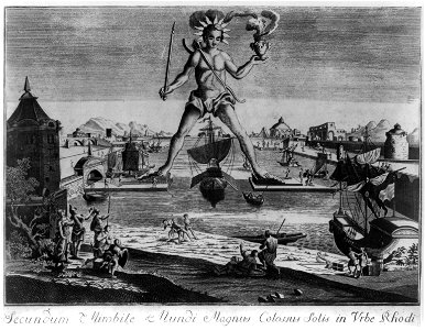 Secundum mirabile mundi magnus colossus solis in Urbe Rhodi LCCN2004669342