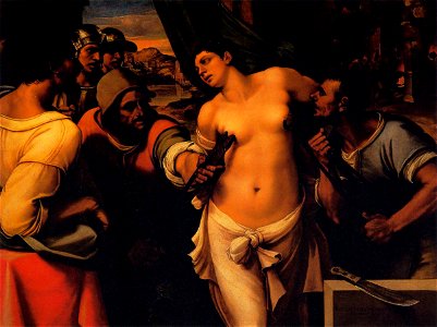 Sebastiano del Piombo - Martyrdom of St Agatha - WGA21109. Free illustration for personal and commercial use.