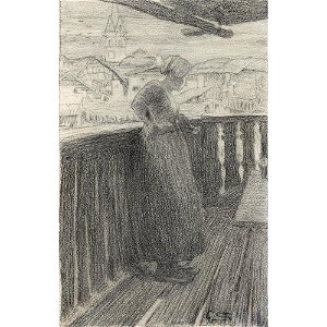 Segantini - SUL BALCONE ON THE BALCONY, lot.26