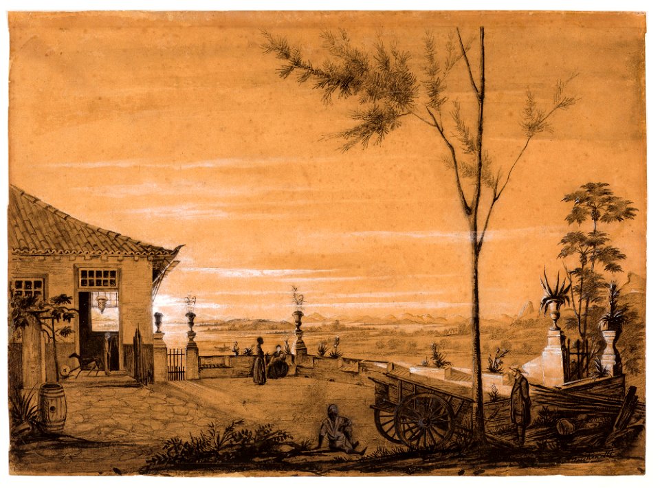 Sede de fazenda nos arredores do Rio de Janeiro (atribuído) (1), da Coleção Brasiliana Iconográfica