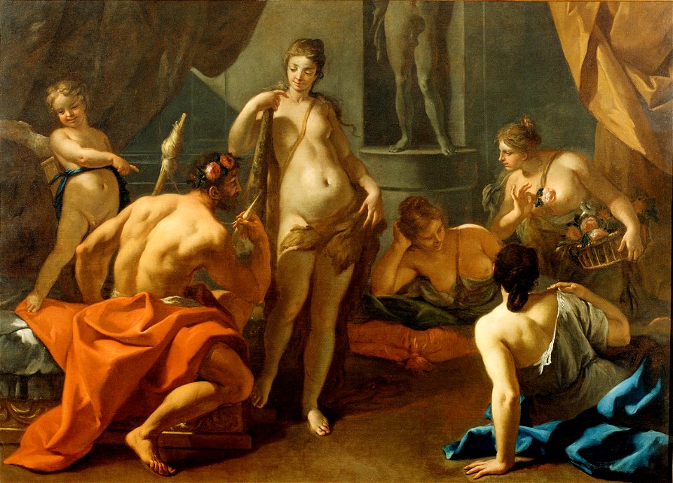 Sebastiano Ricci, Ercole ed Onfale, 1698-1703 circa, Olio su tela, 257 x 181 cm