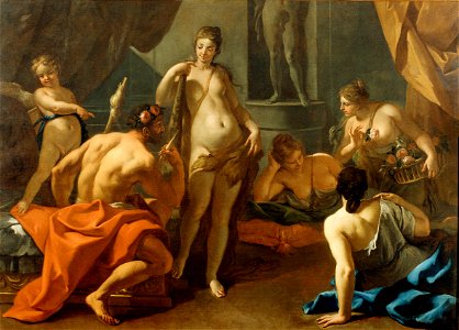 Sebastiano Ricci, Ercole ed Onfale, 1698-1703 circa, Olio su tela, 257 x 181 cm