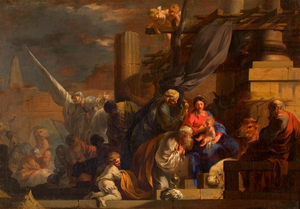 Sebastien Bourdon - De aanbidding door de drie koningen - 0547 - Rijksmuseum Twenthe
