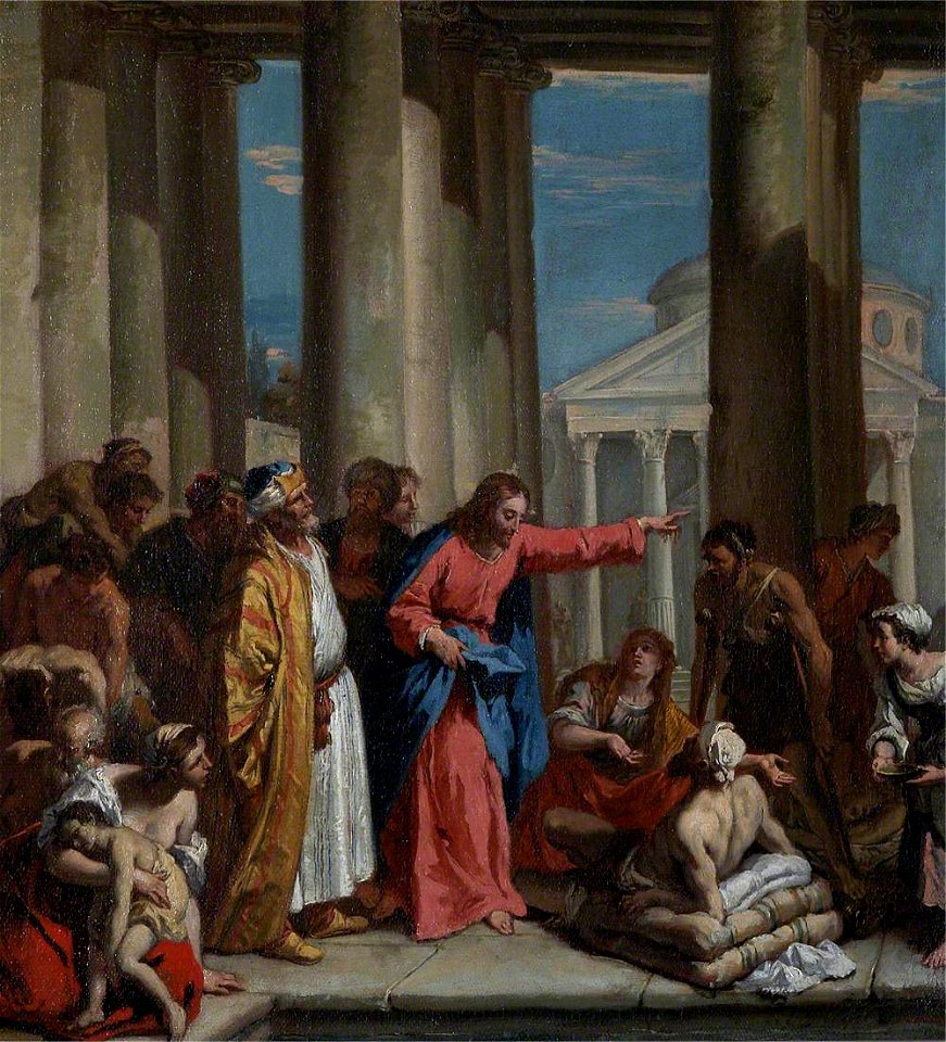Sebastiano Ricci (1659-1734) - Christ Healing the Lame Man at the Pool of Bethesda - 541105 - National Trust
