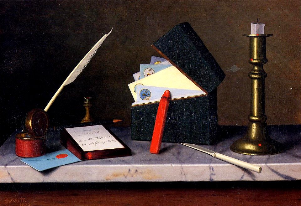 Secretary's Table William Michael Harnett 1879