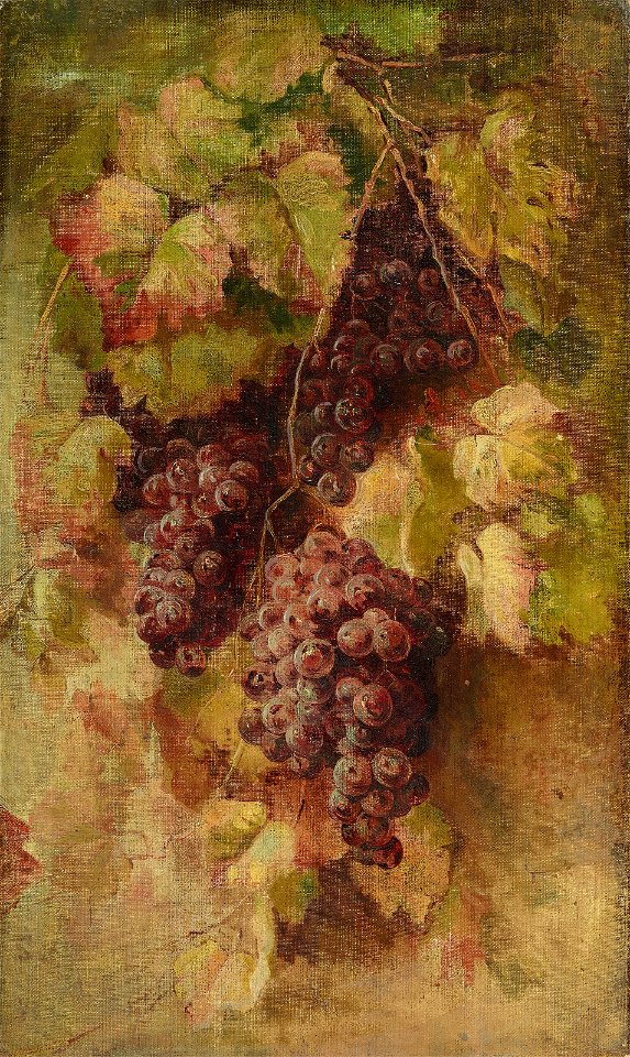 Segantini - Stillleben mit Trauben, um 1880-1882, 6158447