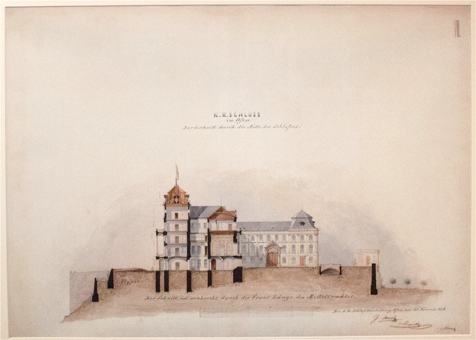 Section of the Royal Palace, 1856