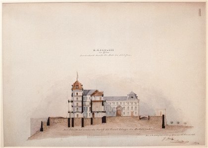 Section of the Royal Palace, 1856
