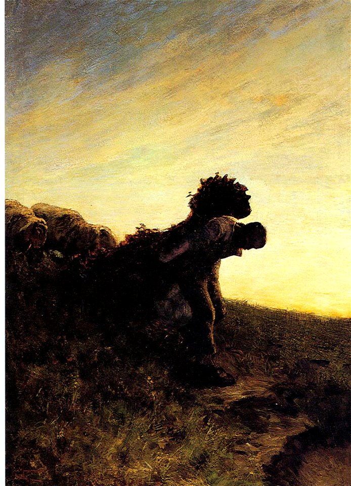 Segantini Die letzte Mühe des Tages 1884