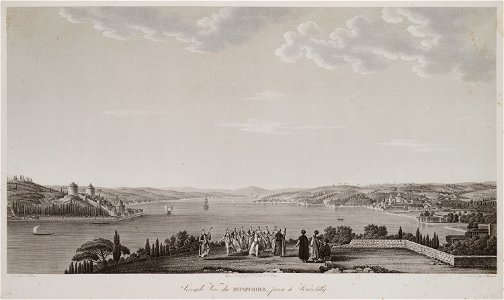Seconde vue du du Bosphore, prise à Kandilly - Melling Antoine Ignace - 1819