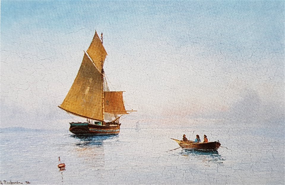 Segelskuta i bleke x Ludvig Richarde