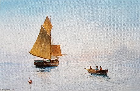 Segelskuta i bleke x Ludvig Richarde