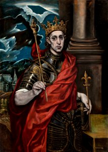 Seguidor del Greco - St Louis, King of France - Google Art Project