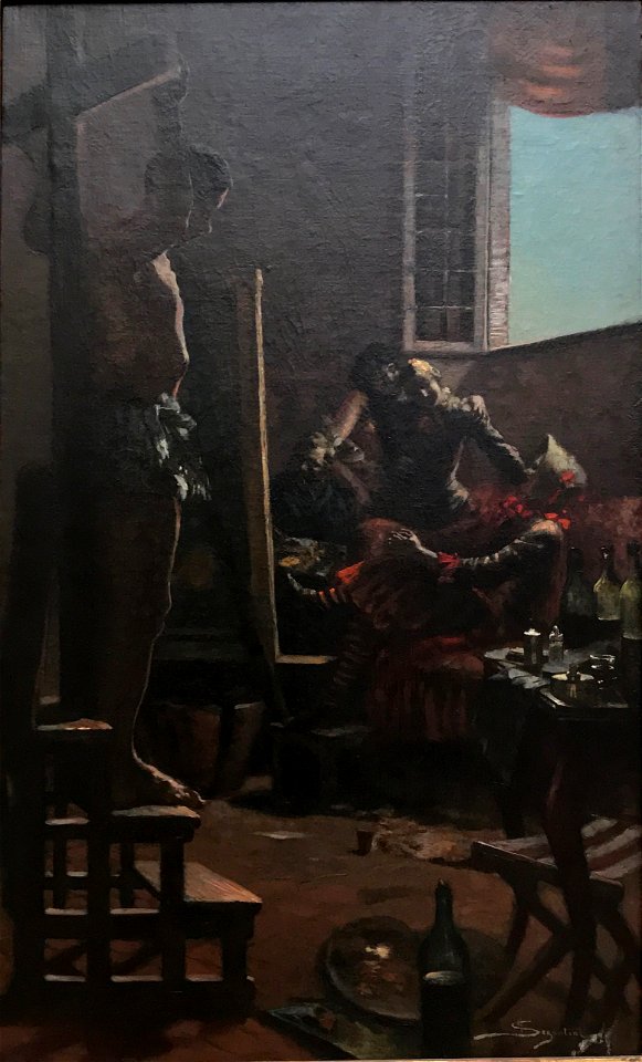 Segantini I pittori dell'oggi (Heiligenmaler von heute) 1881