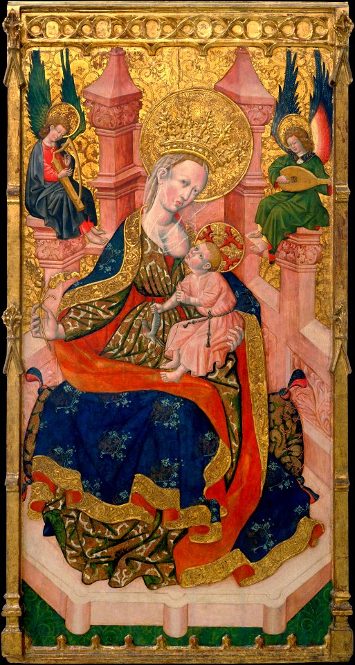Second Master of Estopiñán - Virgin Suckling the Child - Google Art Project