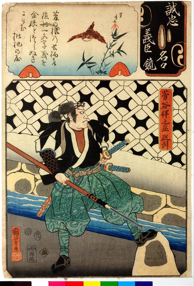 Seichu gishin meimei kagami 誠忠義臣名々鏡 (Mirror of the True Loyalty of the Faithful Retainers, Individually) (BM 2008,3037.08318)
