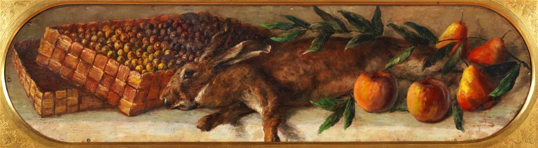 Segantini - Natura morta con lepre e frutta, 1879-1880