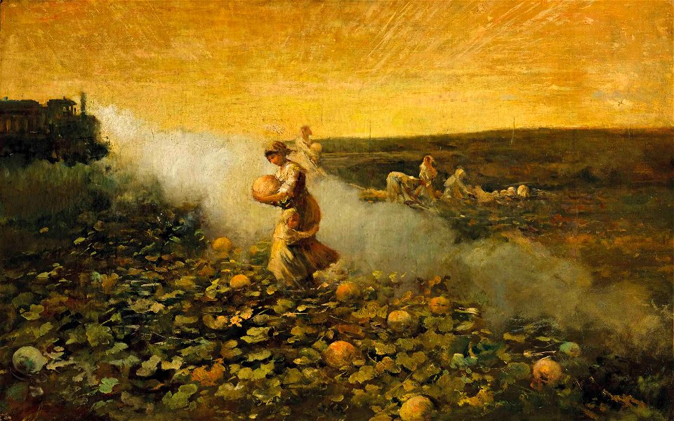 Segantini - La raccolta delle zucche, ca. 1884, 5827629