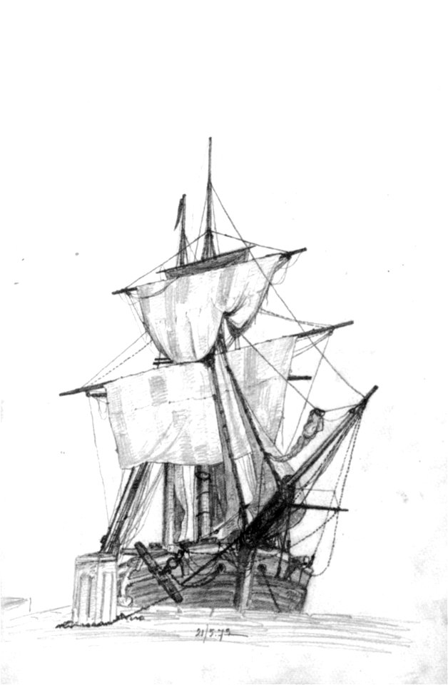 Segelboot bw 01