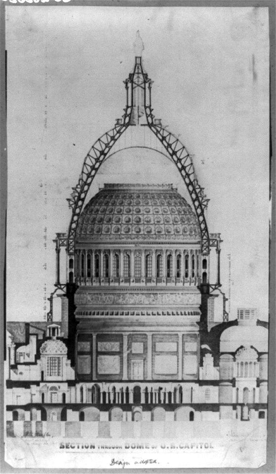Section through dome of U.S. Capitol LCCN2009631412