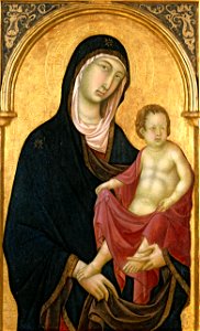 Segna di Buonaventura, Italian, c. 1298-1331 Madonna with Child. North Carolina Museum of Art