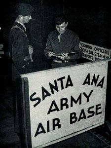 Security control point - Santa Ana Army Air Base California 1943 Classbook (page 14 crop)