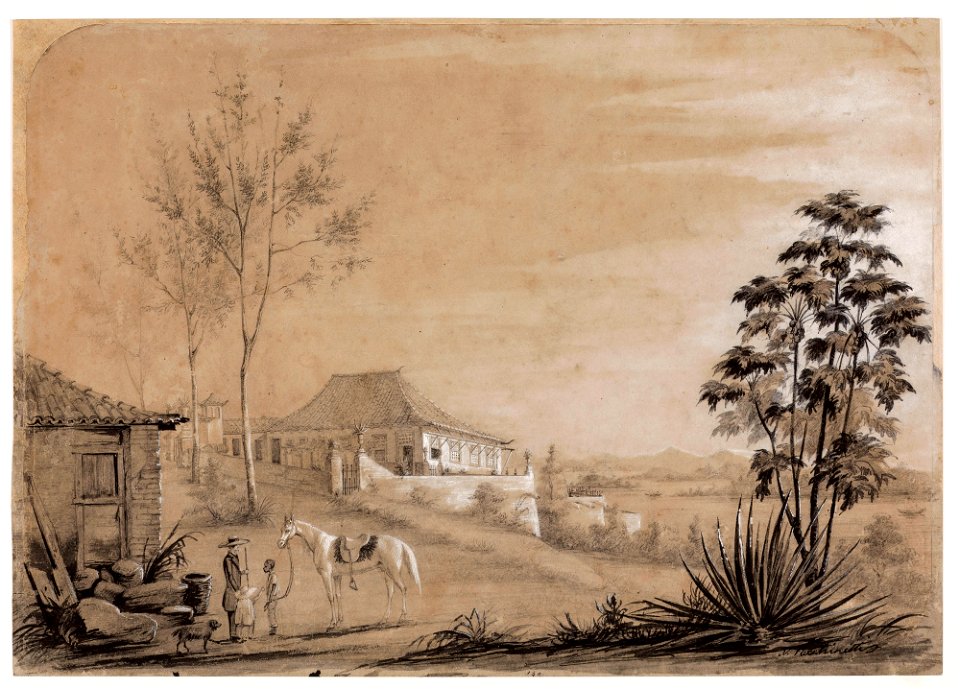 Sede de fazenda nos arredores do Rio de Janeiro (atribuído) (2), da Coleção Brasiliana Iconográfica