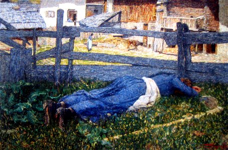 Segantini Ruhe im Schatten 1892