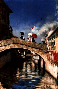 Il Naviglio a Ponte San Marco Giovanni Segantini