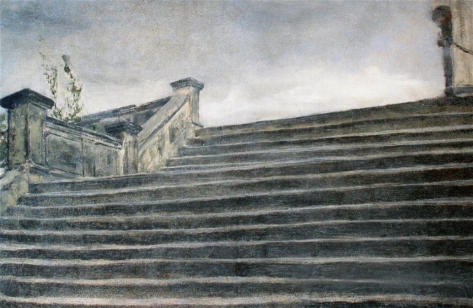 Segantini Treppenstudie 1885