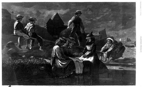 Seesaw, Gloucester, Massachusetts - drawn by Winslow Homer. LCCN90707112