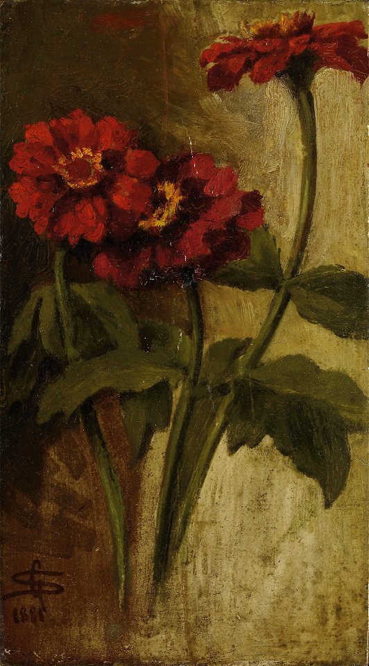 Segantini - Zinnie rosse, 1881, 5148139