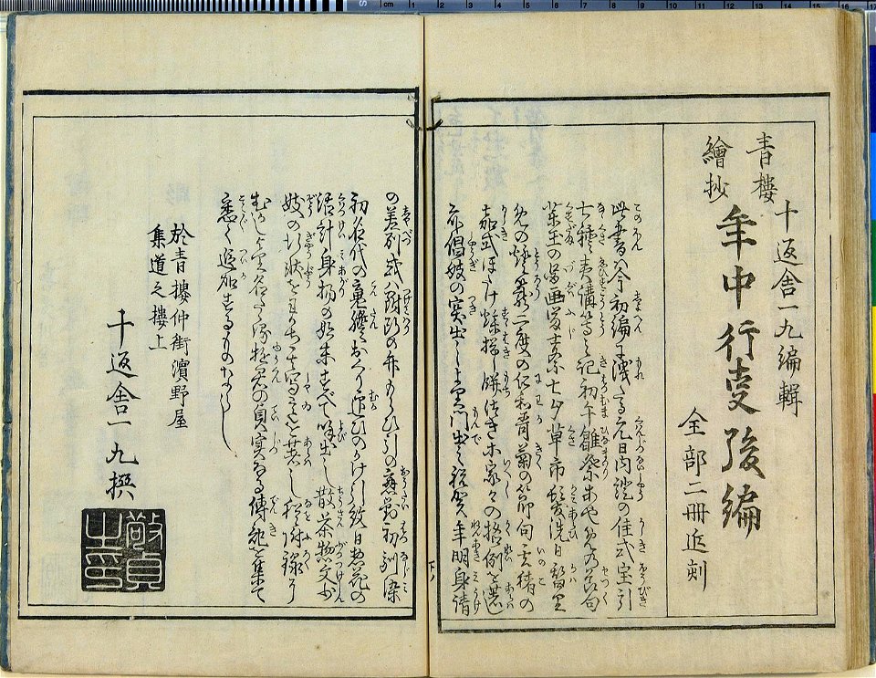 Seiro ehon nenju gyoji 青楼絵本年中行事 (A Picture Book of Annual Events in Yoshiwara) (BM 1979,0305,0.159.1 87)