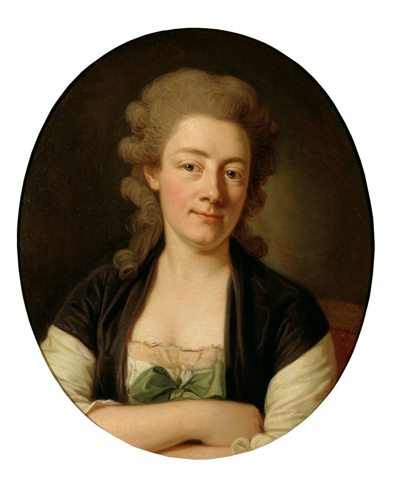 The Artist's Wife Maria Wilhelmina (Per Krafft d.ä.) - Nationalmuseum - 19302