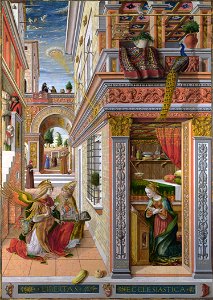 The Annunciation, with Saint Emidius - Carlo Crivelli - National GalleryFXD