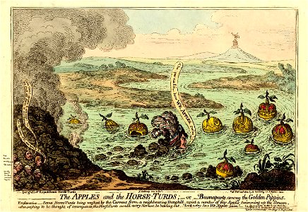 The Apples and the horse-turds;-or-Buonaparte among the Golden Pippins. (BM 1868,0808.6860)