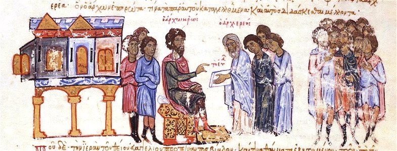 The archon of the Russians is told of the miracles from the Gospel