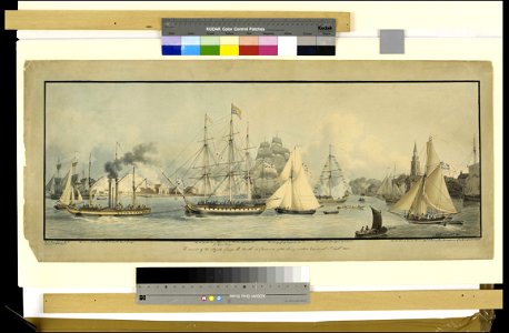 The arrival of His Majesty George the Fourth at Gravesend, after having visited Edinburgh. 1st Septr 1822 RMG PZ7706