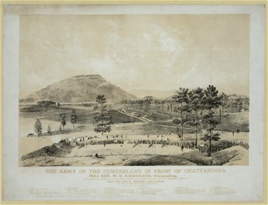 The Army of the Cumberland in front of Chattanooga - J.G. 1863 ; lith. by Donaldson & Elmes. LCCN2012647500