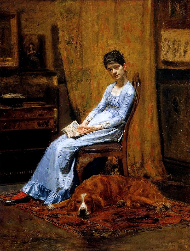 The Artist's Wife and His Setter Dog