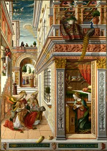 The Annunciation, with Saint Emidius - Carlo Crivelli - National Gallery