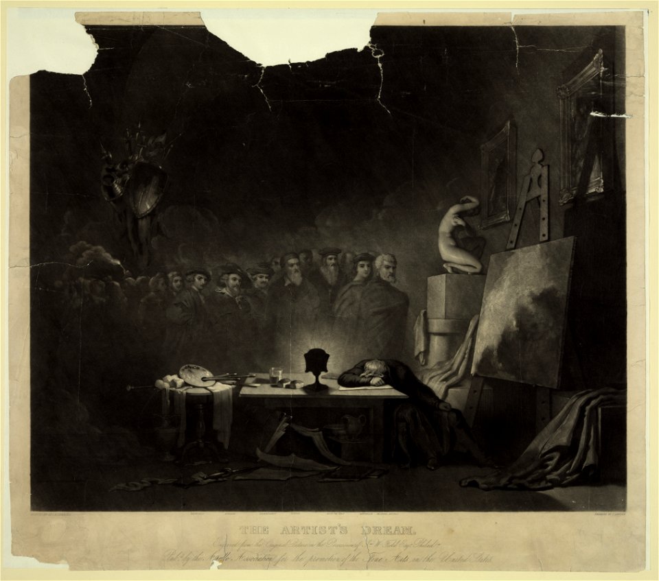 The artist's dream - painted by Geo. H. Comegys ; engraved by J. Sartain. LCCN94511041