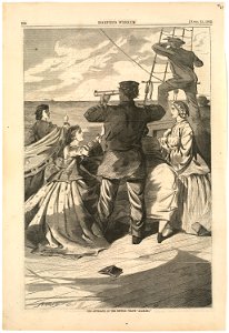 The approach of the British pirate 'Alabama' (Boston Public Library)