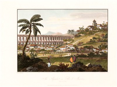 The Aqueduct in Rio de Janeiro (taken Dec.r 1792.), da Coleção Brasiliana Iconográfica