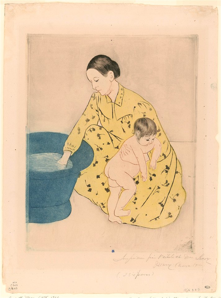 The bath (the tub) - Mary Cassatt ; MC (monogram). LCCN2015646309